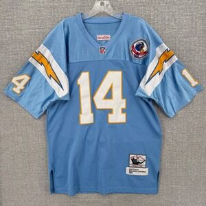 Vtg 1984 Mitchell & Ness Dan Fouts San Diego Chargers Jersey Mens 48 Blue